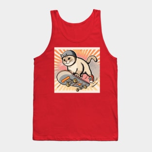 Skater Cat Tank Top